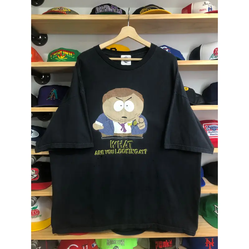 Vintage 2005 South Park Cartman What Are You Looking At? Tee Size 2XL