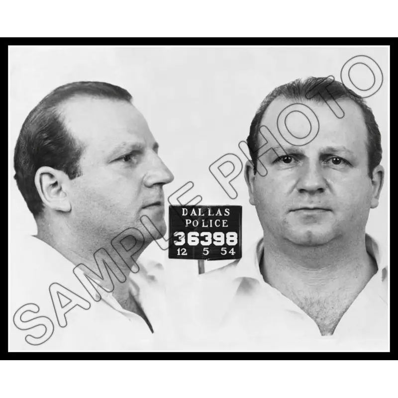 1954 Jack Ruby 8X10 Photo - Mugshot - 2921