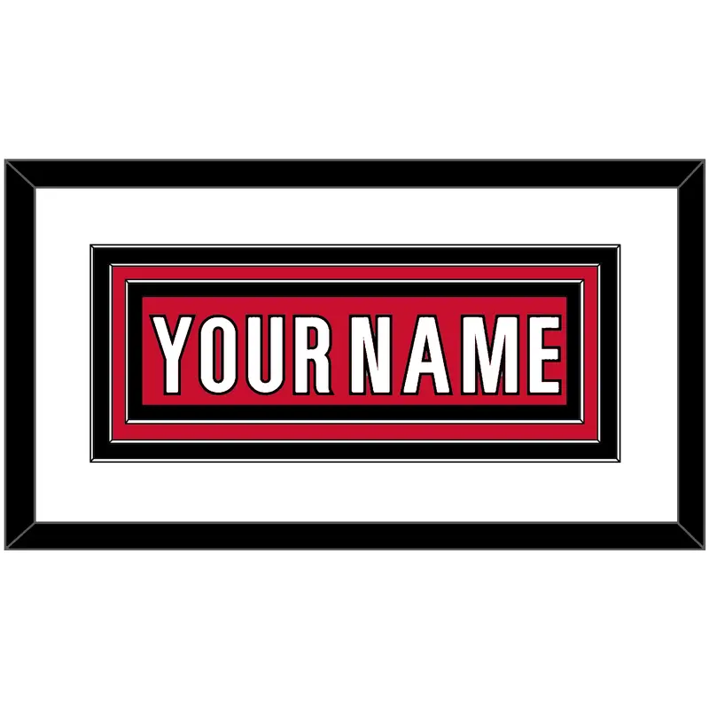 Carolina Nameplate - Home Red - Triple Mat 1