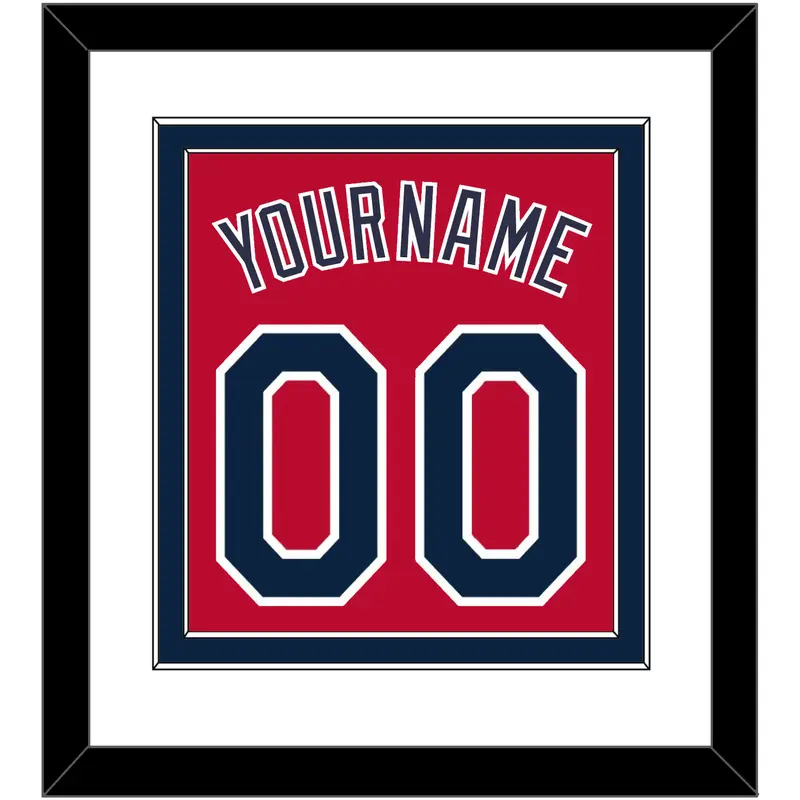 Cleveland Name & Number - Alternate Red (2019-2021) - Double Mat 1