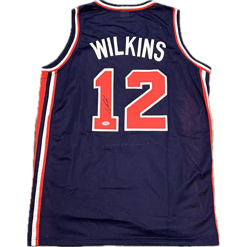 Dominique Wilkins signed jersey PSA/DNA Team USA Autographed