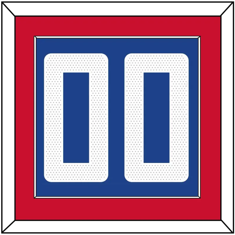 Los Angeles Number - Blue Icon (2017-2024) - Single Mat 2