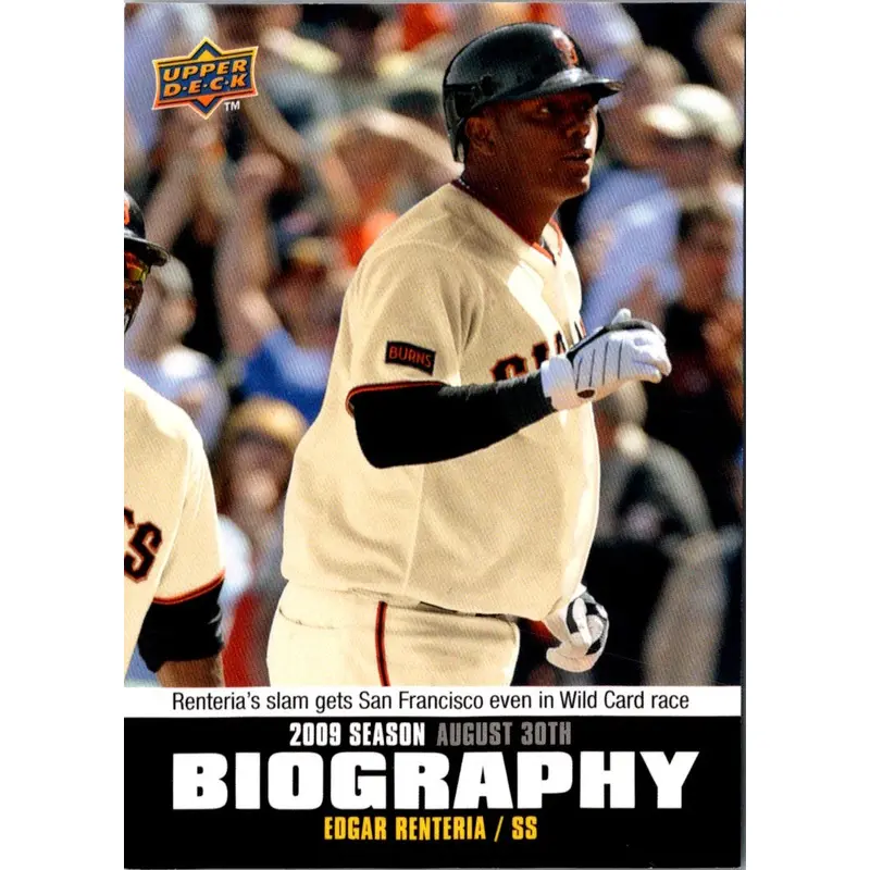 2010 Upper Deck Season Biography Edgar Renteria #SB-166