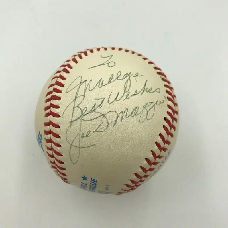 Vintage Joe Dimaggio Signed Official American League Macphail Baseball PSA DNA