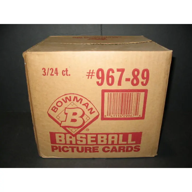 1989 Bowman Baseball Rack Pack Case (3 Box)