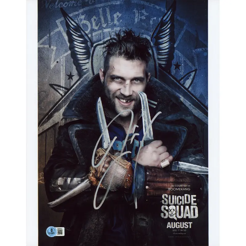 Jai Courtney Suicide Squad Authentic Signed 11x14 Vertical Photo BAS #BS96972