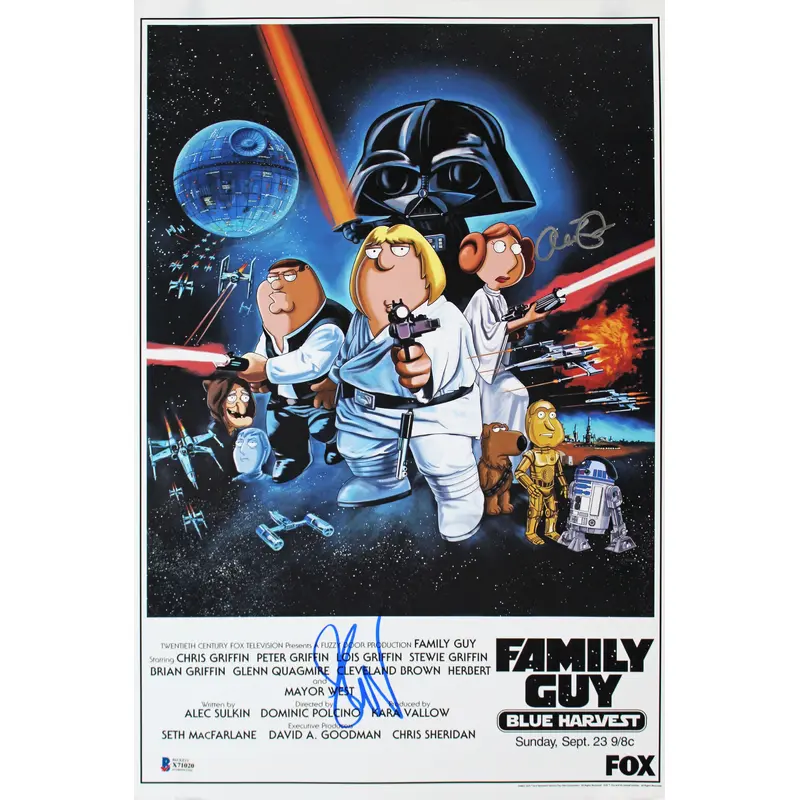 Seth Green & Alex Borstein Family Guy Authentic Signed 12x18 Photo BAS #X71020
