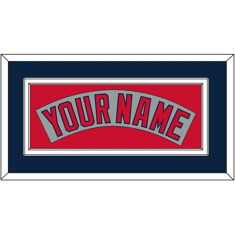Boston Nameplate - Road Gray (1992-2008) - Double Mat 3