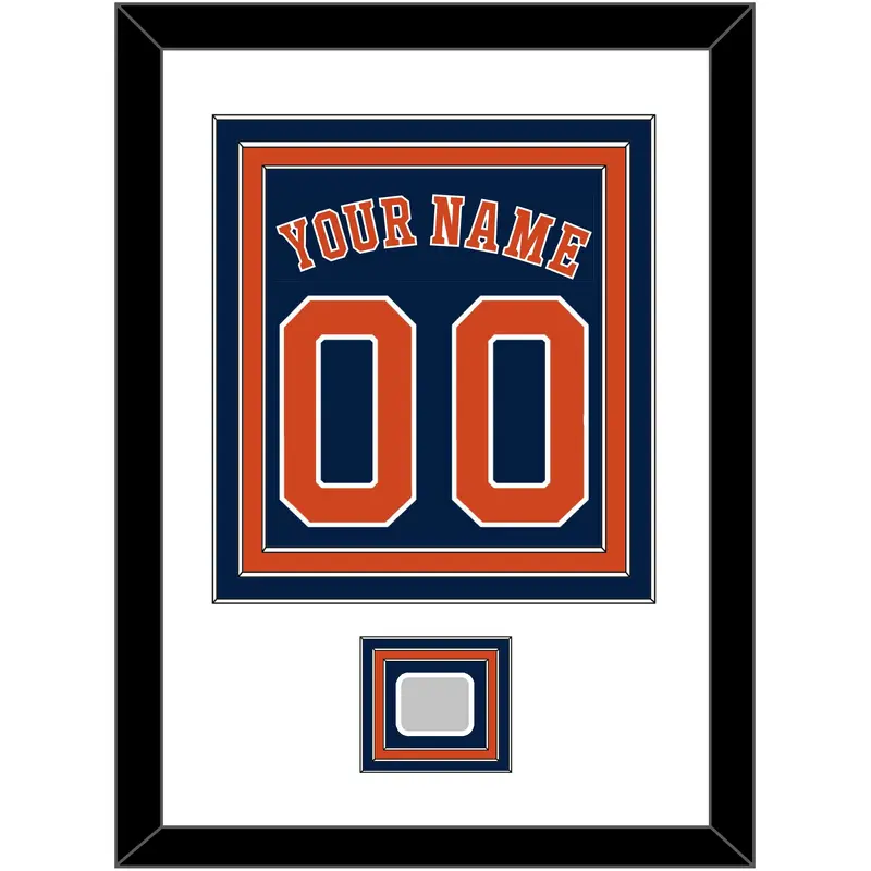 Houston Name, Number & World Series Champions Patch - Alternate Blue - Triple Mat 1