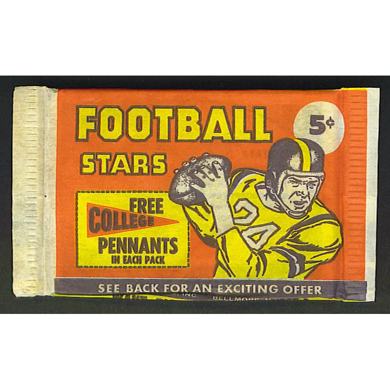 1961 Nu-Card Football Unopened Pack
