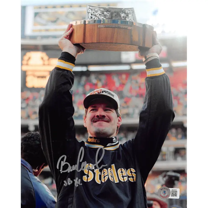 Steelers Bill Cowher "SB XL" Authentic Signed 8x10 Photo BAS #BK42707