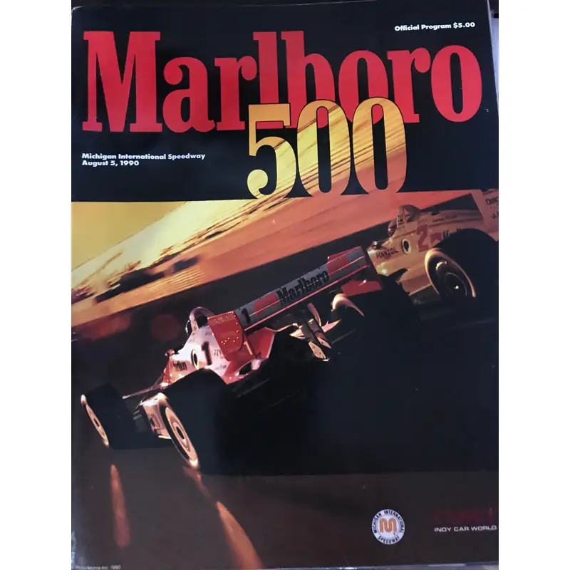 1990 Marlboro 500 Michigan Speedway Race Program