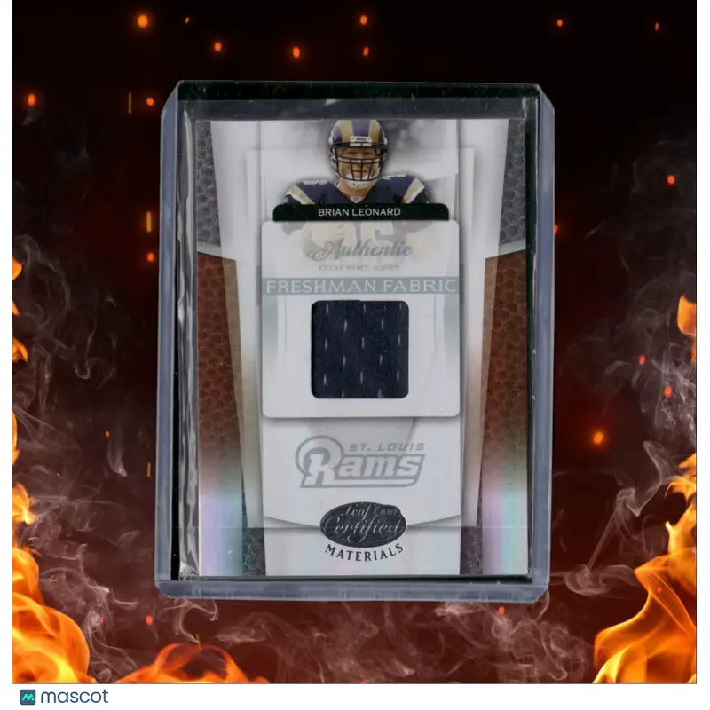 2007 Leaf Certified Materials Brian Leonard Rookie 1110/1499 #211