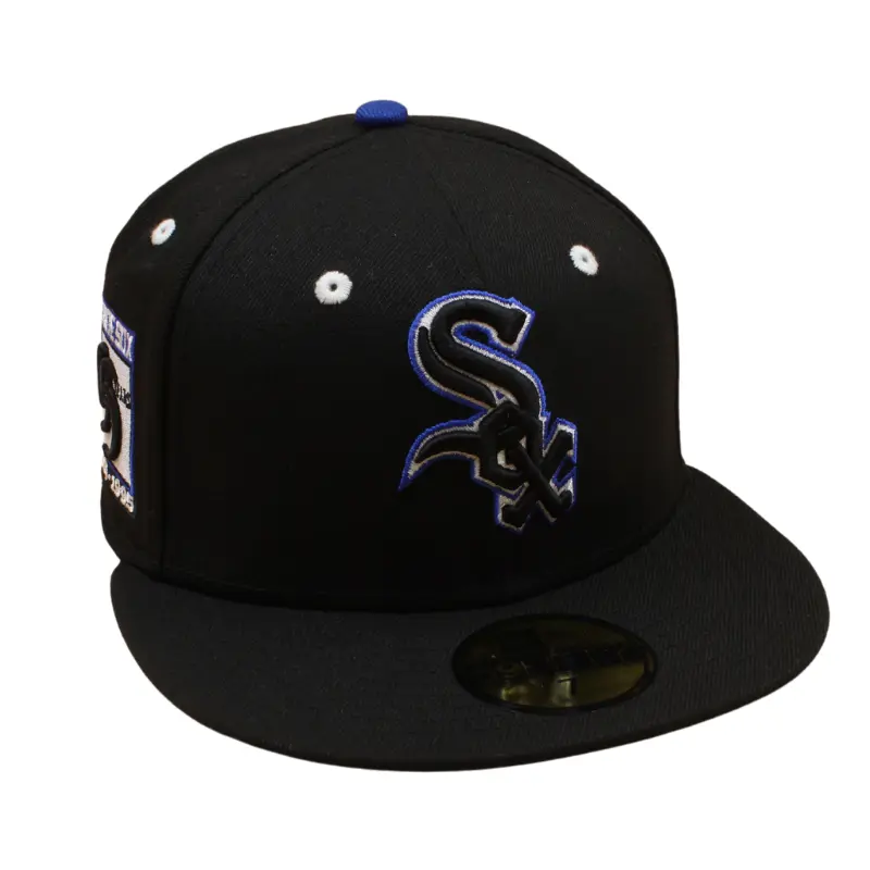 New Era - 59FIFTY Fitted - Chicago White Sox - 95 Years - Black Outline/Blue UV