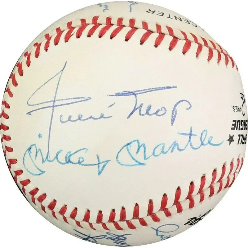 Mickey Mantle Ted Williams 500 Home Run Club Signed Baseball PSA & JSA