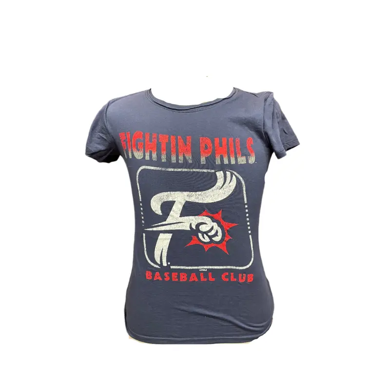'47 Fightin Phils Baseball Club Navy Stero Frankie Women's Tee