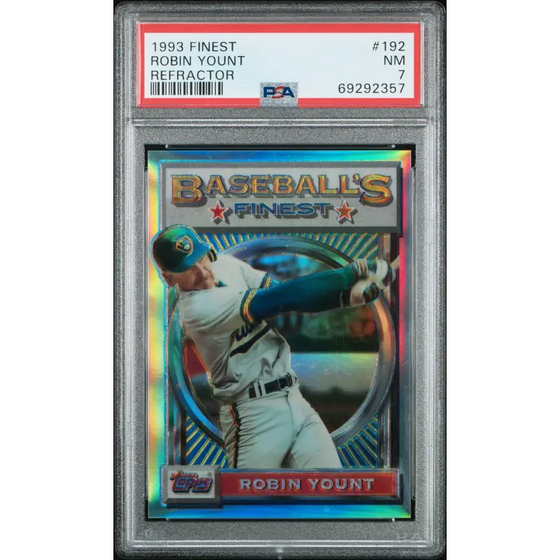 Robin Yount 1993 Topps Finest Refractor #192 PSA 7 Near Mint