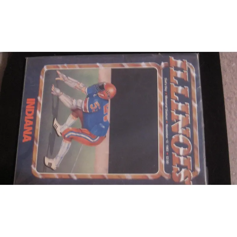 1983 Indiana vs Illinois Football Progam