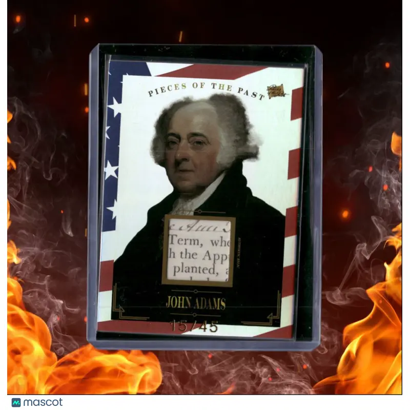 2023 Super Pieces of the Past John Adams Relic US Flag 15/45 #102
