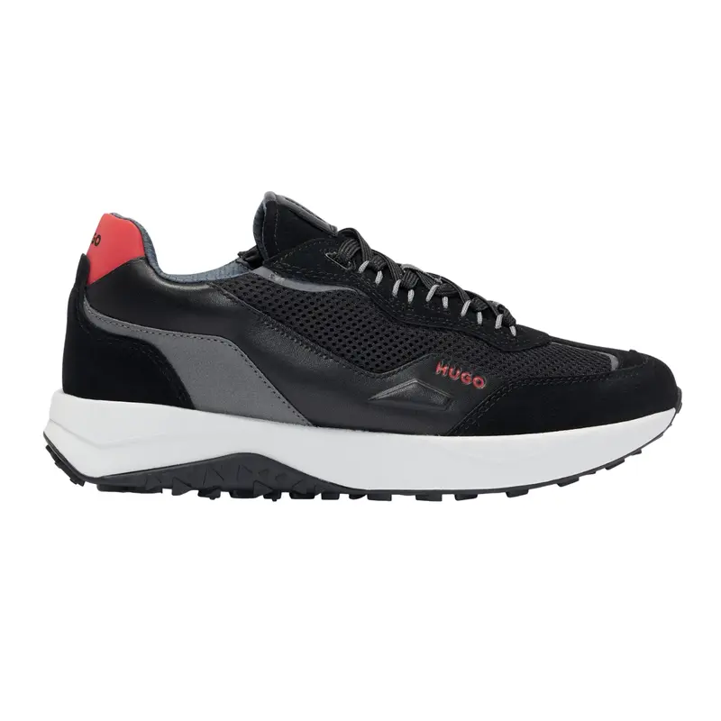HUGO MENS BLACK SNEAKER KANE RUNN SDME 50517260001
