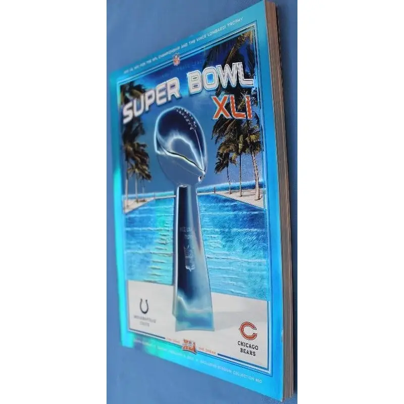 Super Bowl XLI Football Program, Colts vs. Bears, Stadium Version