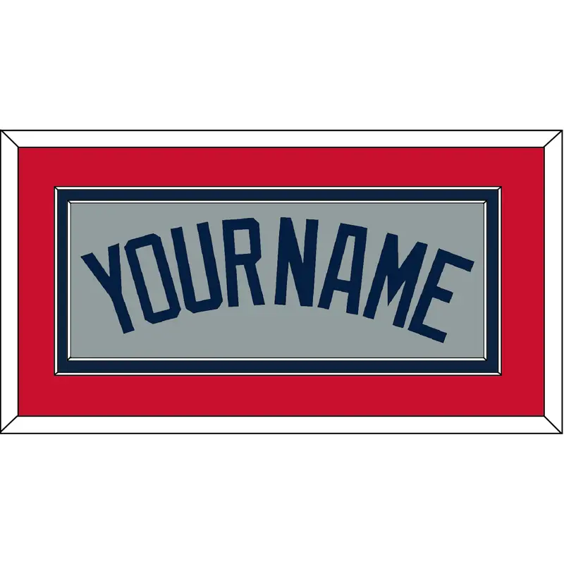 Boston Name - Road Gray (2009-2013) - Double Mat 2