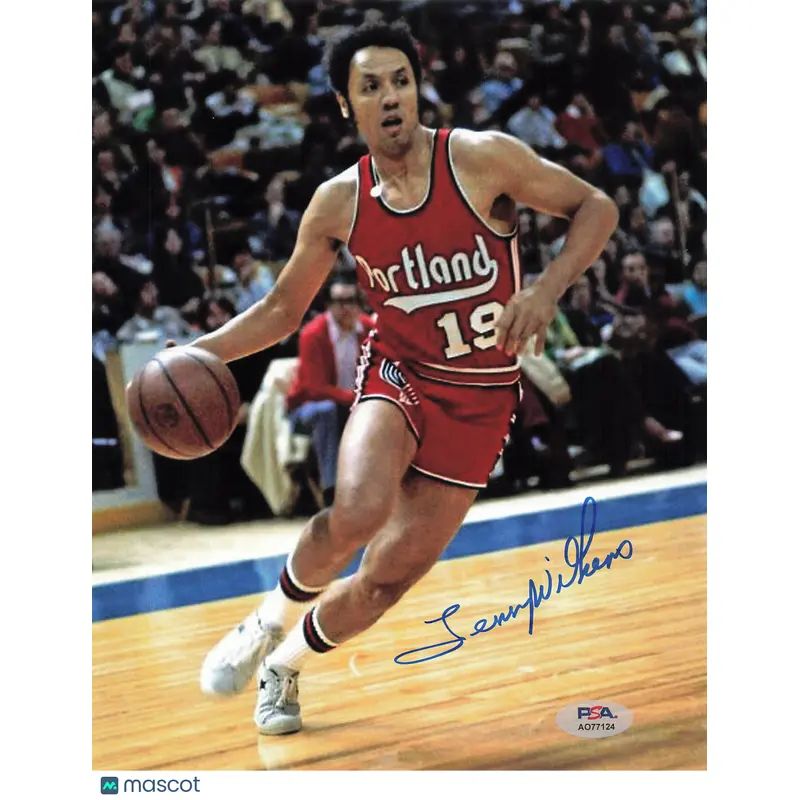 Lenny Wilkens Signed 8x10 Photo PSA Portland Trailblazers
