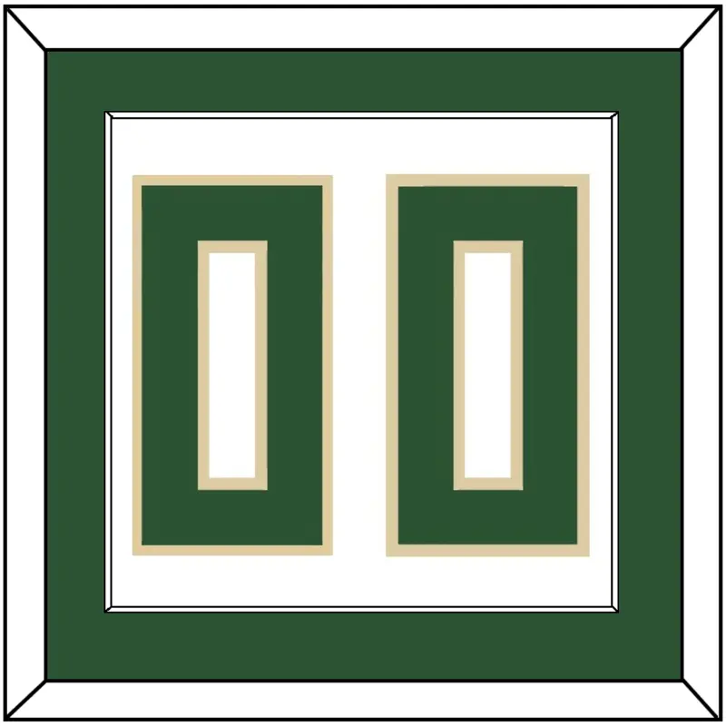 Milwaukee Number - White Association - Single Mat 1