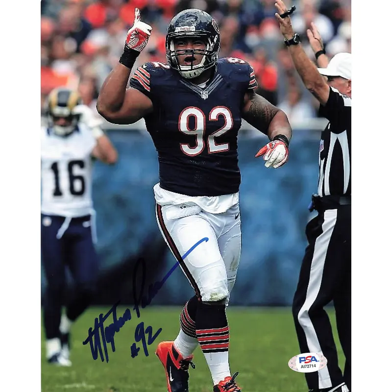 STEPHEN PAEA Signed 8x10 photo PSA/DNA Chicago Bears Autographed