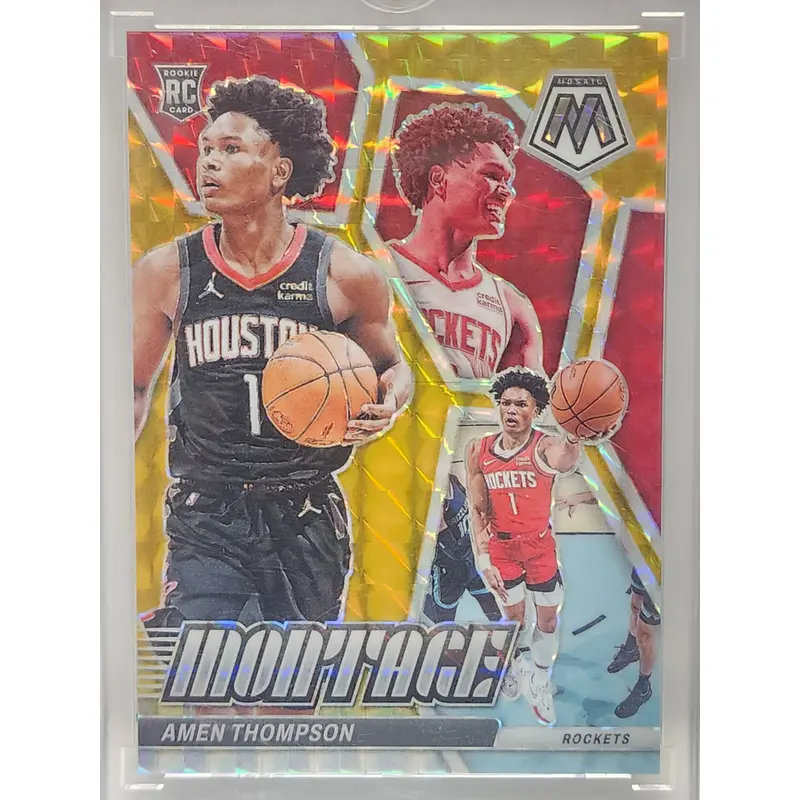 Amen Thompson 2023 Panini Mosaic Motage Gold #7/10