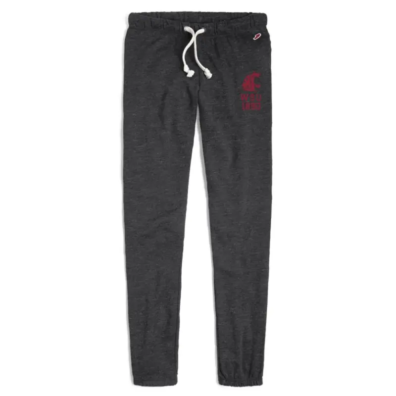 Ladies WSU Cougar's Dark Grey Jogger Sweats