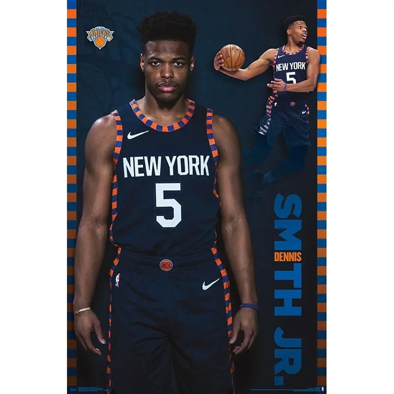 Dennis Smith Jr. "Broadway Star" New York Knicks NBA Basketball Poster - Trends 2019