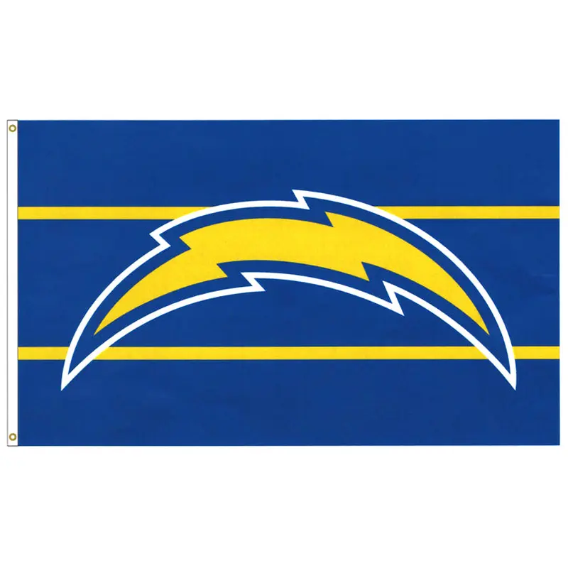 Los Angeles Chargers Official NFL Football 3'x5' DELUXE Team Flag - Wincraft Inc.