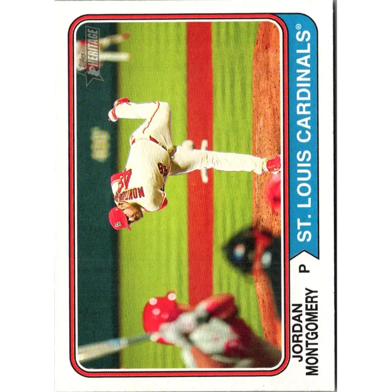 2023 Topps Heritage Red Border Jordan Montgomery #249