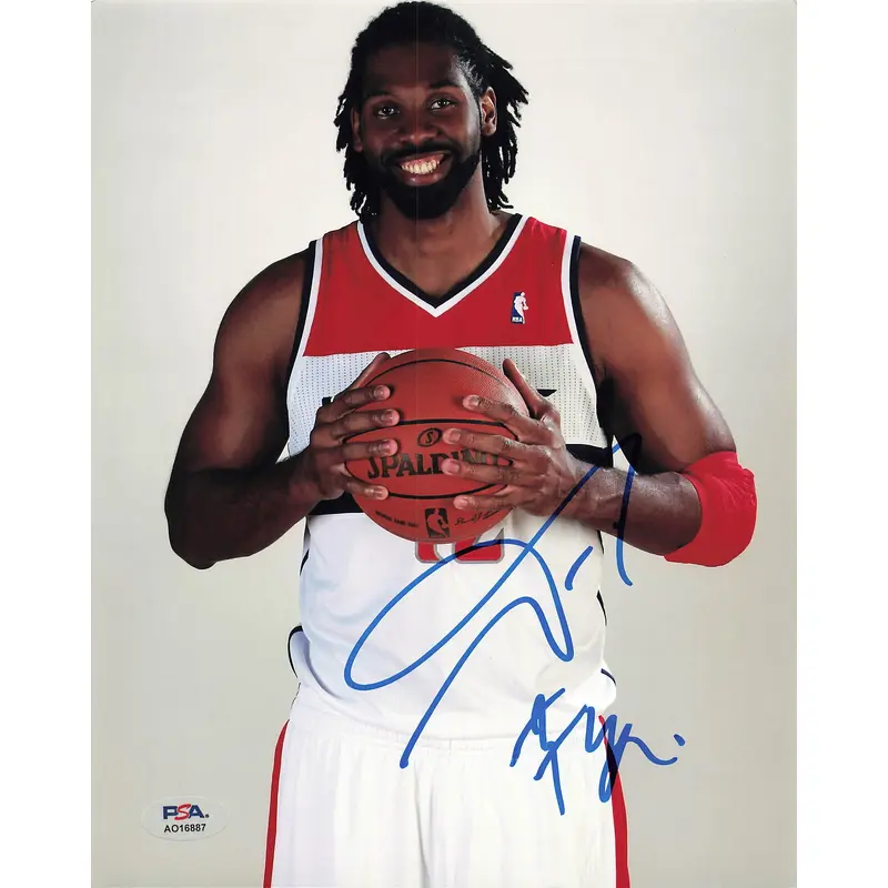 Nene Hilario signed 8x10  photo PSA/DNA Washington Wizards Autographed