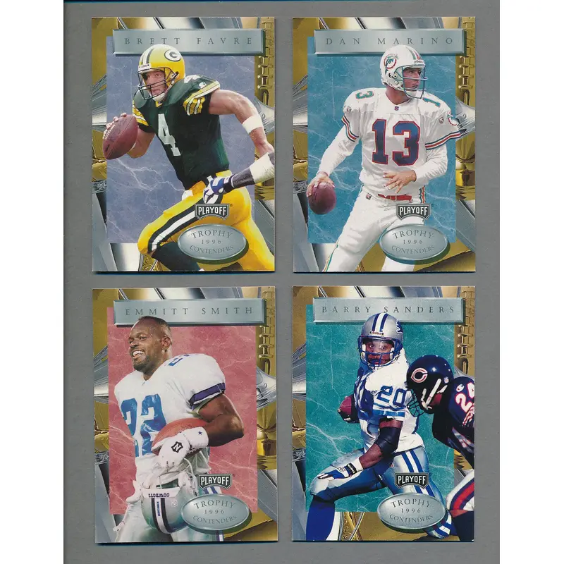 1996 Playoff Trophy Contenders Football Complete Set (120) NM/MT MT