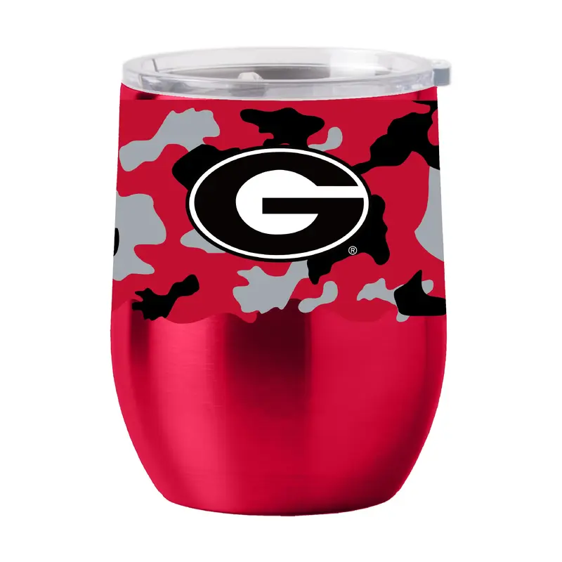 Georgia 16oz Camo Stainless Curved Beverage