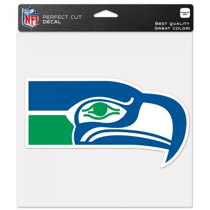 Seattle Seahawks Retro Perfect Cut Decal 8" x 8"