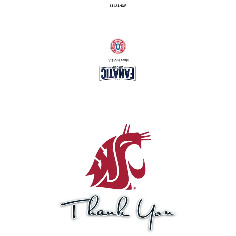 White Thank You Card