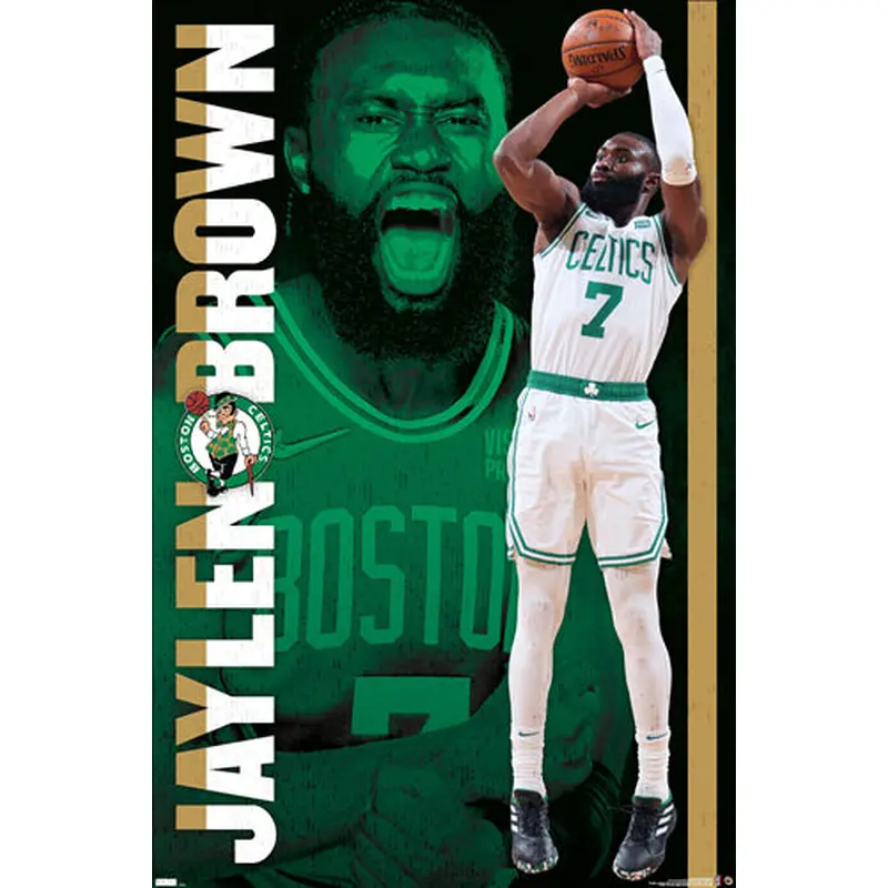 Jaylen Brown "Super Seven" Boston Celtics NBA Basketball Wall Poster - Costacos Sports