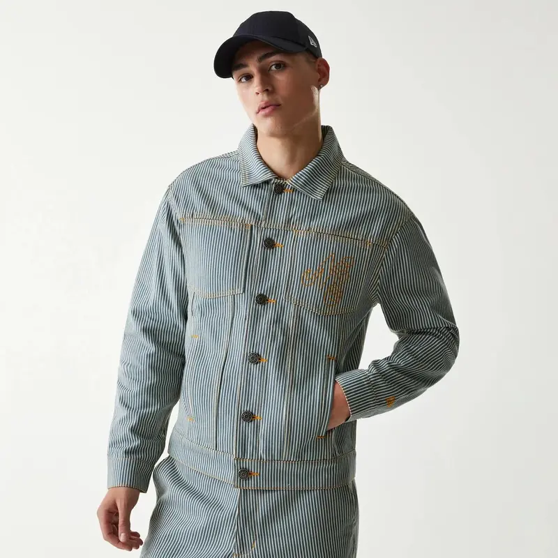 New Era - NE DENIM Jacket - Dark Blue