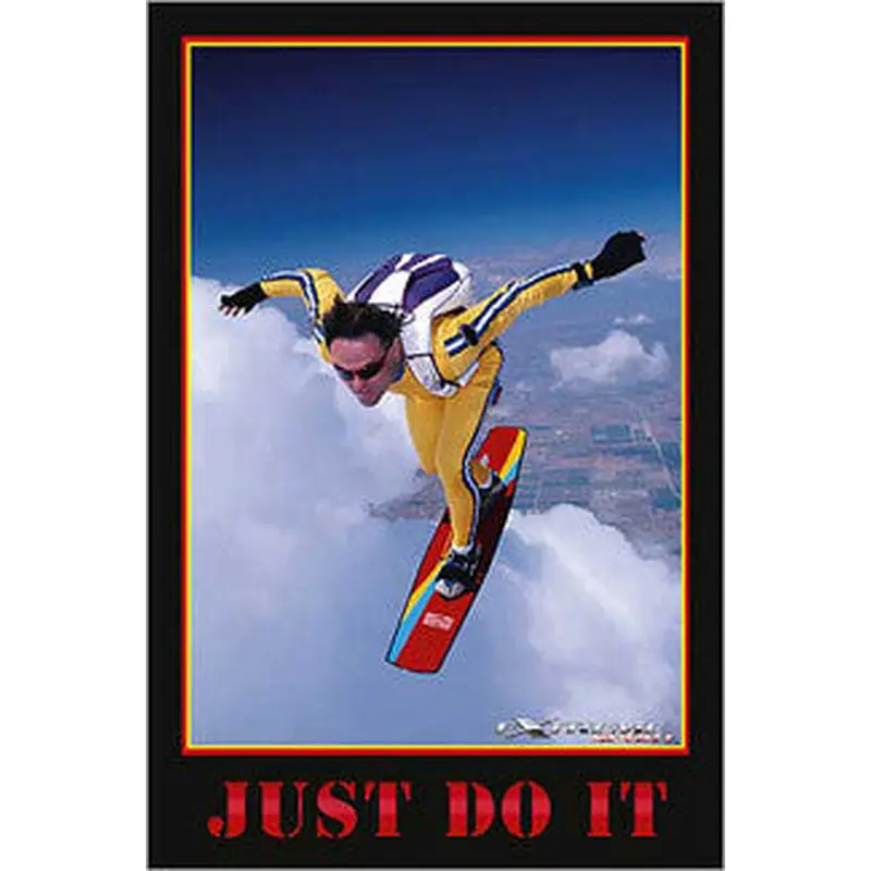 Sky Surfer "Just Do It" Extreme Sports Poster - Eurographics Inc.