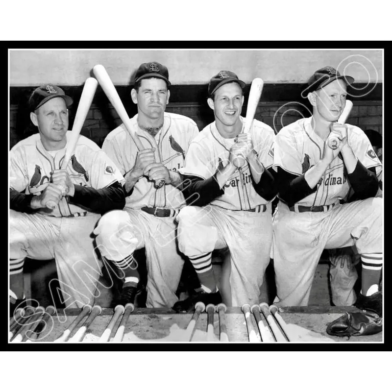1951 St. Louis Cardinals 11X14 Photo - Musial Slaughter Westlake Schoendienst - 885