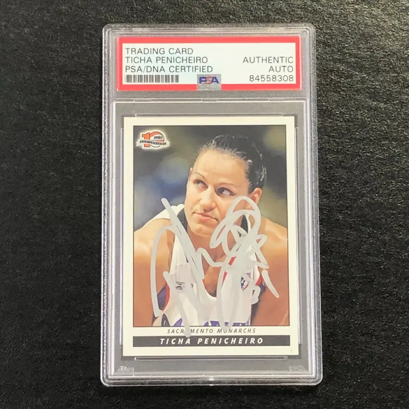 2006 Rittenhouse WNBA #68 Ticha Penicheiro Signed Card AUTO PSA/DNA Slabbed Monarchs