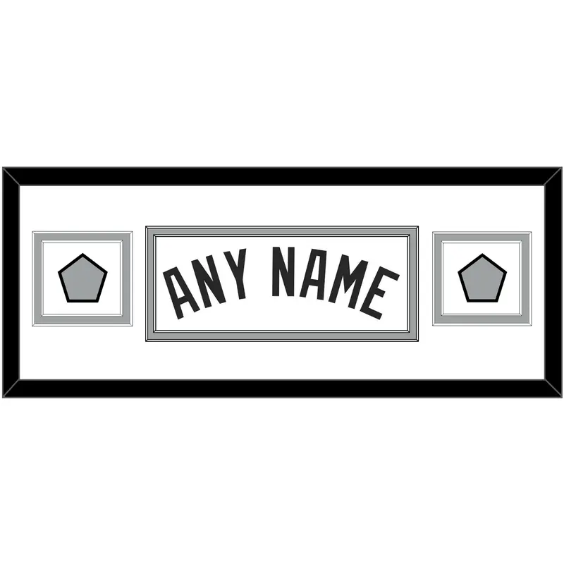 San Antonio Name With 2 Champions Trophy Patches - Home White (1989-2002) - Double Mat 2