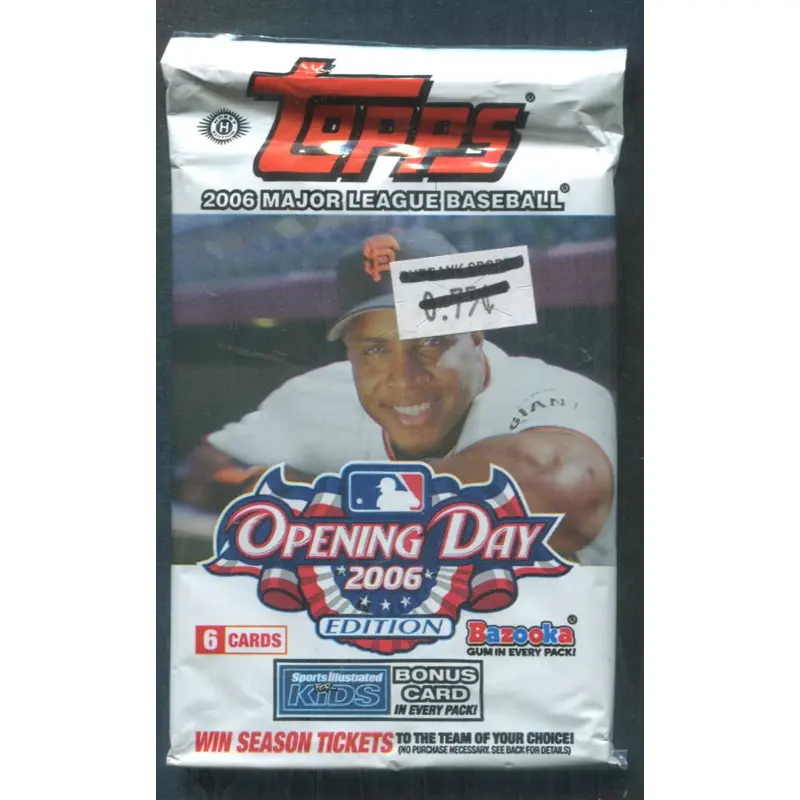 2006 Topps Opening Day Baseball Unopened Pack (Hobby) (6) (PS)