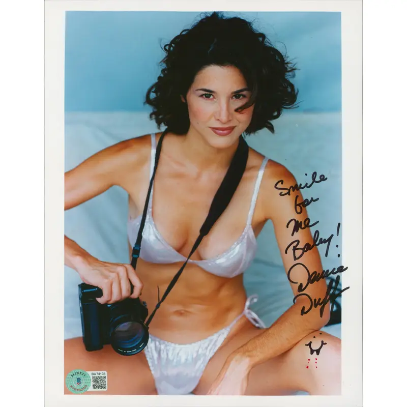Denise Duff  "Smile For Me Baby!" Authentic Signed 8x10 Sexy Photo BAS #BA74134