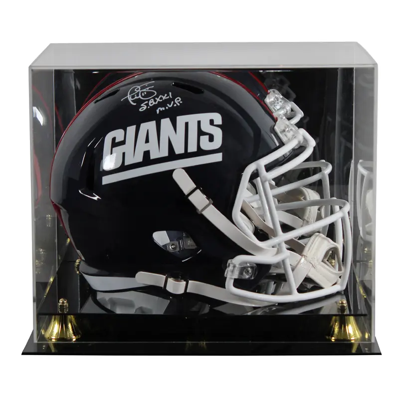 Giants Phil Simms Signed 81-99 TB Full Size Speed Rep Helmet W/ Case BAS Wit