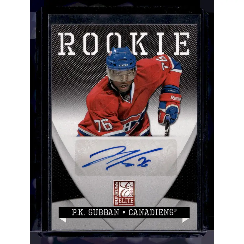 2010-11 Panini Zenith - Donruss Elite Autographs - Dare to Tear - PK Subban #206 /99 RY