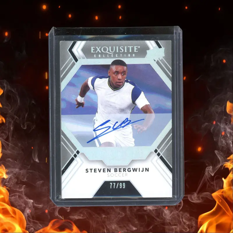 2022 Upper Deck Exquisite Steven Bergwijn Rookie Auto 77/99 #RA-SB